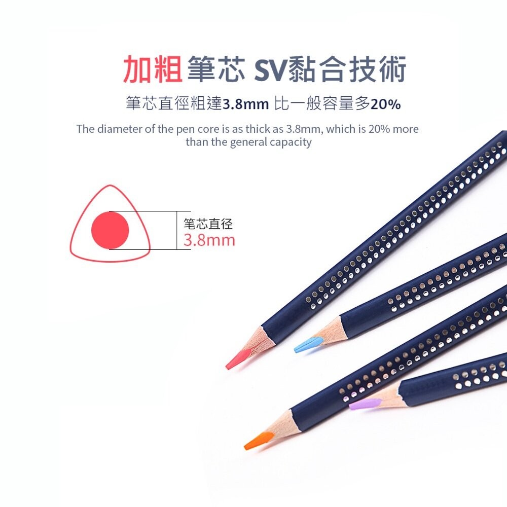 【實體店+發票】水溶性色鉛筆套組 彩色鉛筆 三角原木 繪畫 水溶性 送禮-細節圖9