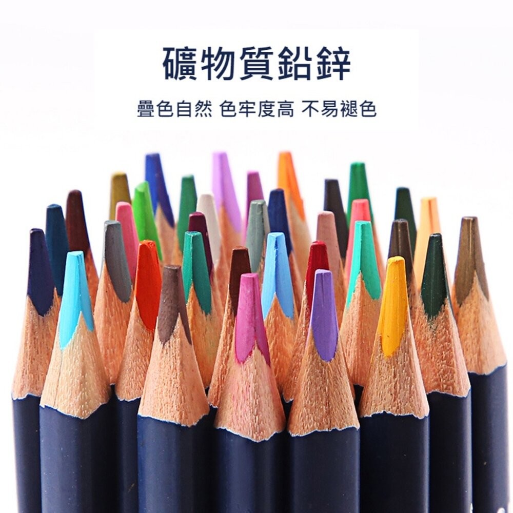 【實體店+發票】水溶性色鉛筆套組 彩色鉛筆 三角原木 繪畫 水溶性 送禮-細節圖3