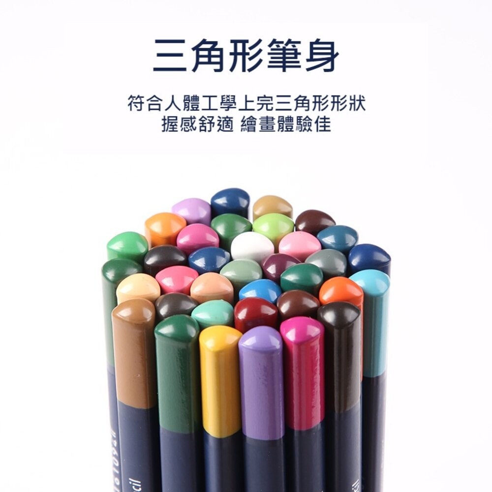 【實體店+發票】水溶性色鉛筆套組 彩色鉛筆 三角原木 繪畫 水溶性 送禮-細節圖7