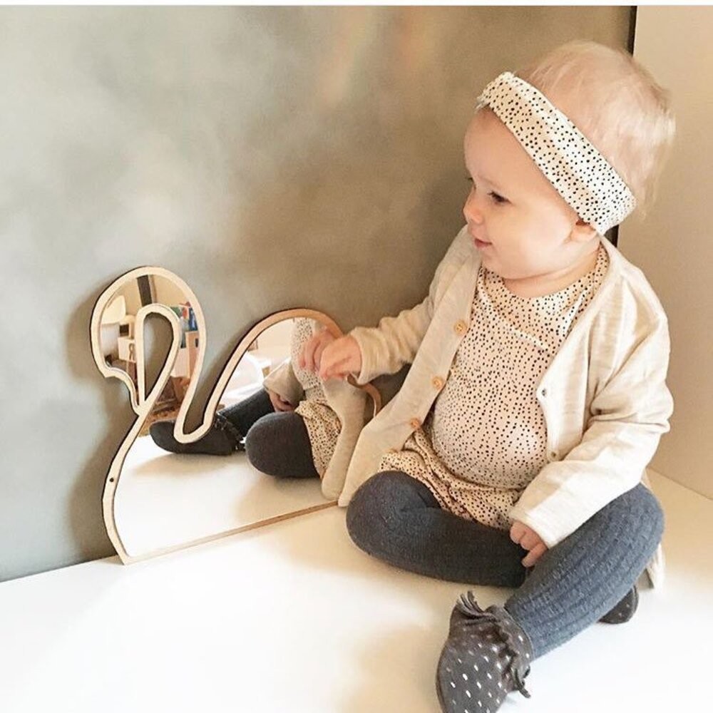 【實體店+發票】兒童壓克力鏡 北歐風鏡子 家居裝飾 兔子鏡 造型鏡子 雲朵鏡子 木質鏡子 送禮-細節圖4