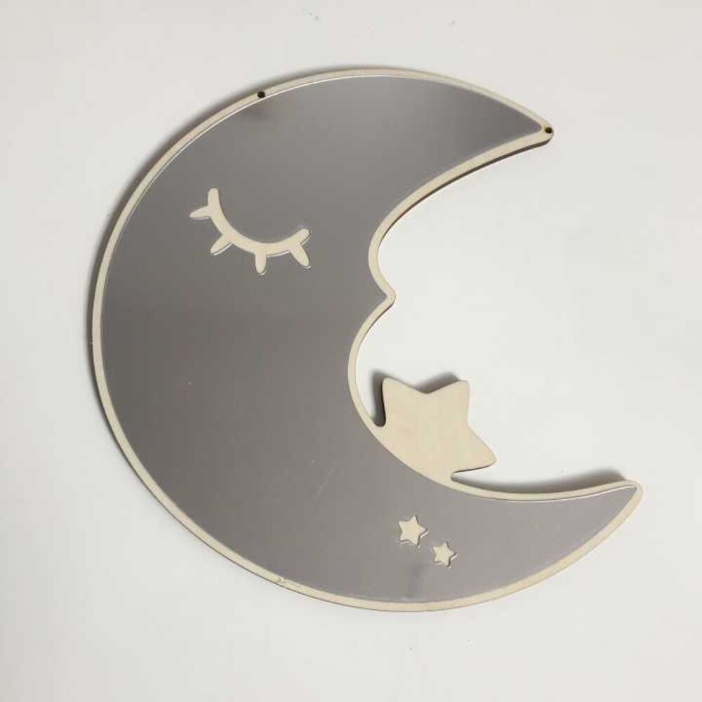 【實體店+發票】兒童壓克力鏡 北歐風鏡子 家居裝飾 兔子鏡 造型鏡子 雲朵鏡子 木質鏡子 送禮-規格圖10