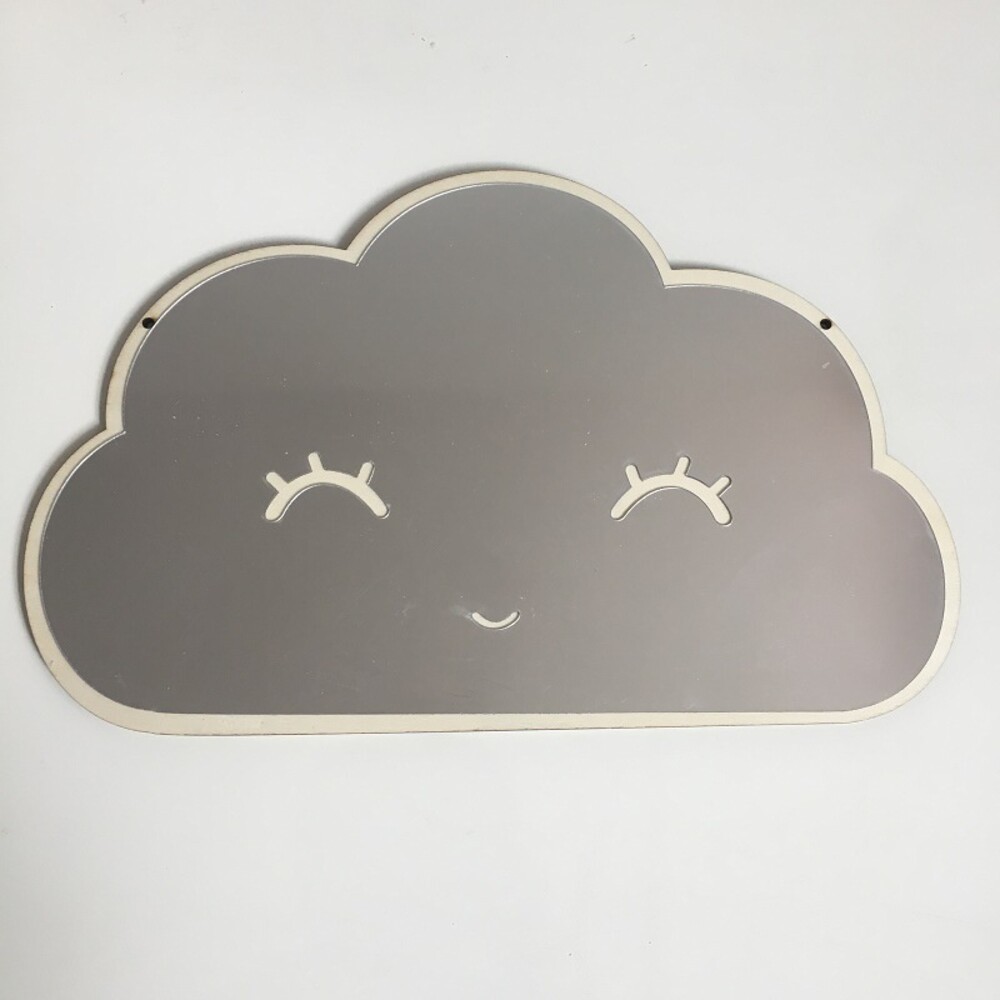 【實體店+發票】兒童壓克力鏡 北歐風鏡子 家居裝飾 兔子鏡 造型鏡子 雲朵鏡子 木質鏡子 送禮-規格圖10