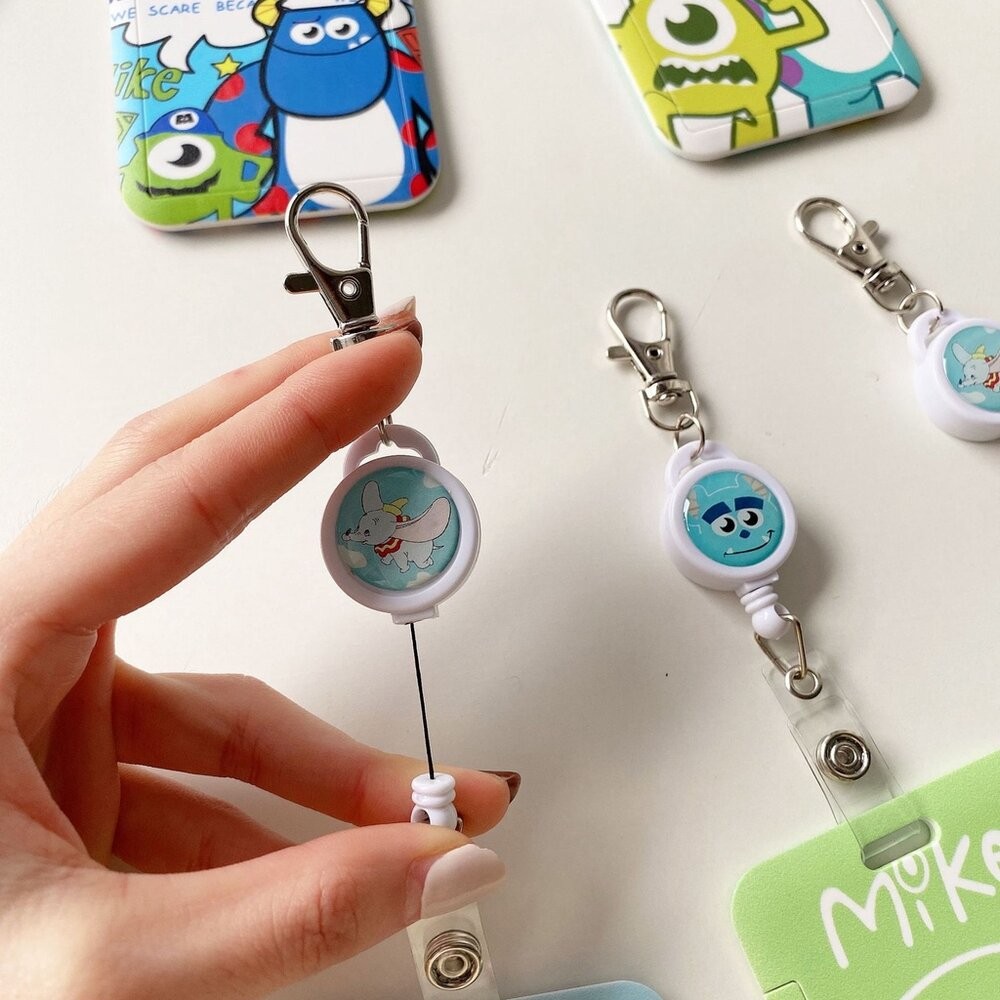 【實體店+發票】怪獸電力公司證件卡套 小飛象 伸縮易拉扣 學生證 門禁卡 悠遊卡 卡套 員工證 送禮-細節圖5