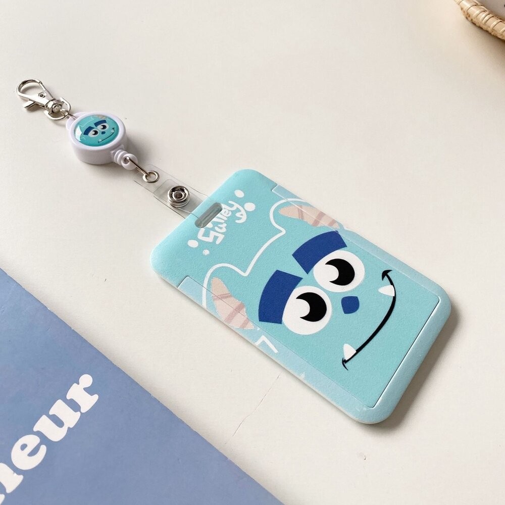 【實體店+發票】怪獸電力公司證件卡套 小飛象 伸縮易拉扣 學生證 門禁卡 悠遊卡 卡套 員工證 送禮-細節圖7