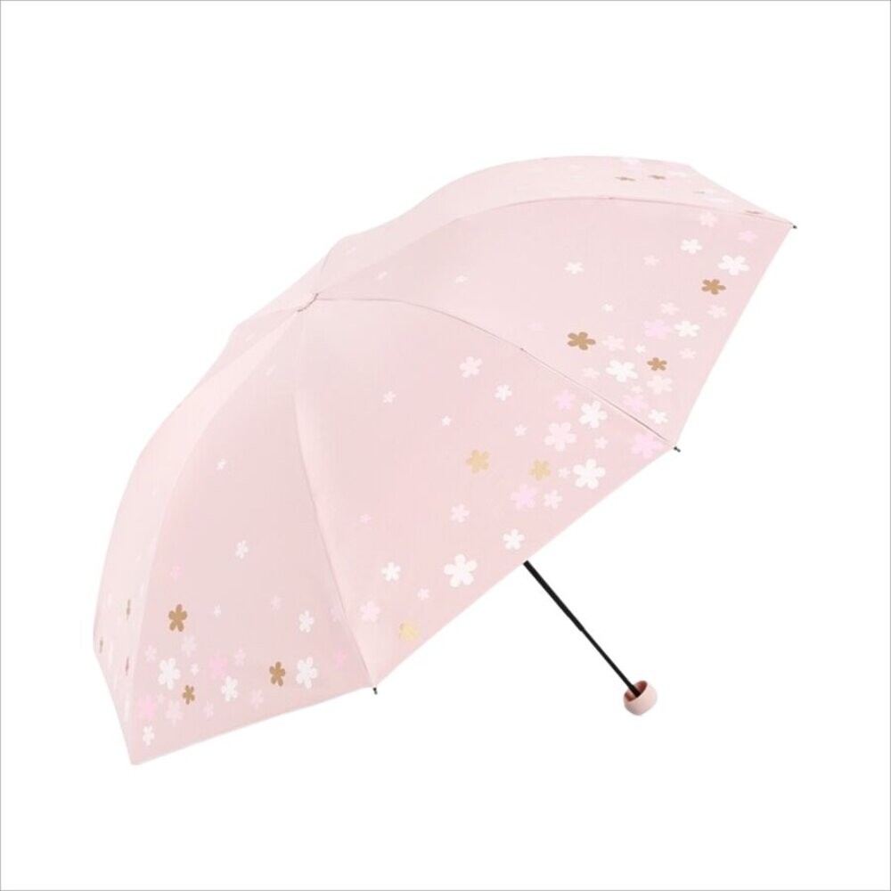 【實體店+發票】浪漫櫻花反向UV傘 優雅銀膠遮陽傘 黑膠防曬傘 防紫外線 晴雨傘 兩用 三折傘 送禮-細節圖2