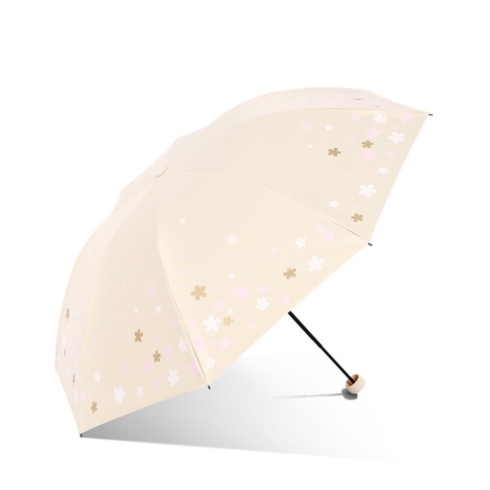 【實體店+發票】浪漫櫻花反向UV傘 優雅銀膠遮陽傘 黑膠防曬傘 防紫外線 晴雨傘 兩用 三折傘 送禮-規格圖9