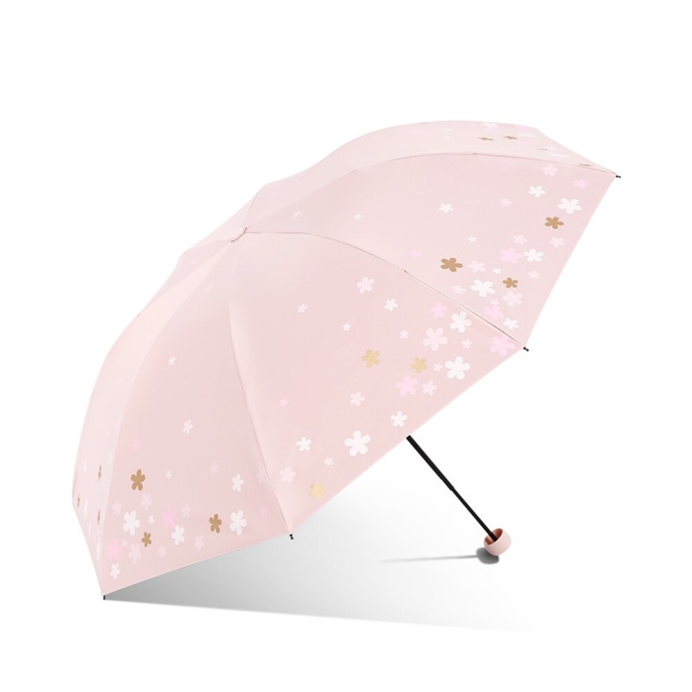 【實體店+發票】浪漫櫻花反向UV傘 優雅銀膠遮陽傘 黑膠防曬傘 防紫外線 晴雨傘 兩用 三折傘 送禮-規格圖9