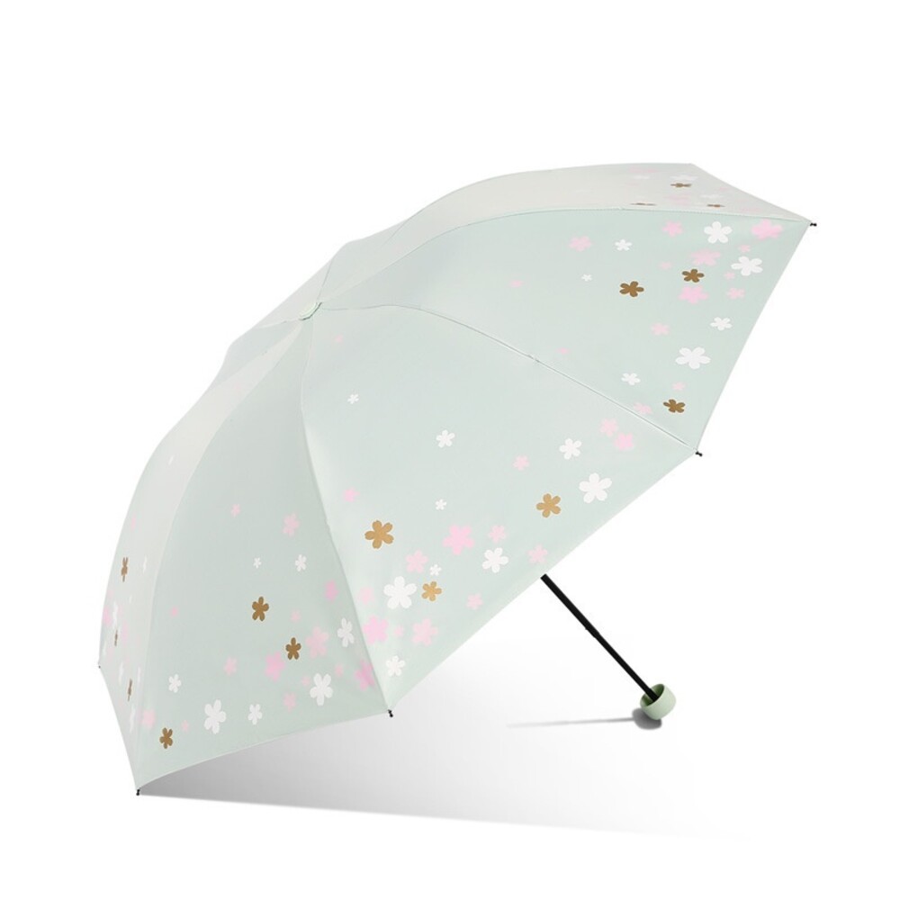 【實體店+發票】浪漫櫻花反向UV傘 優雅銀膠遮陽傘 黑膠防曬傘 防紫外線 晴雨傘 兩用 三折傘 送禮-規格圖9