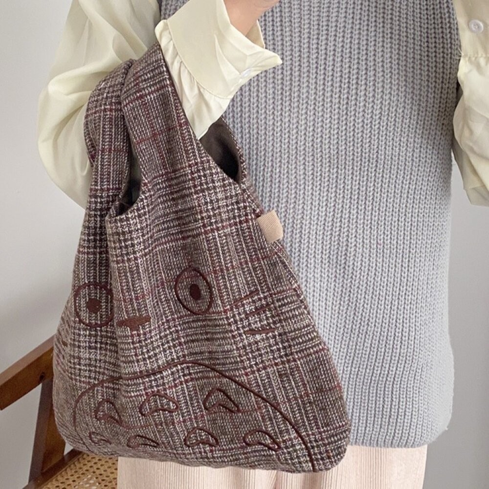 【實體店+發票】龍貓造型絨毛手提袋 燈芯絨 軟毛絨提袋 龍貓造型提袋 百搭手提袋 禮物 送禮-規格圖11