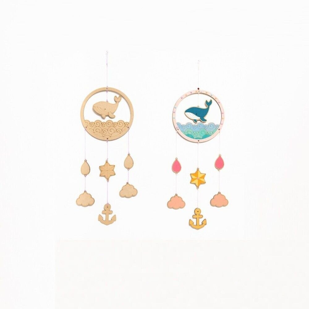 【實體店+發票】捕夢網DIY材料包 手工diy 捕夢網材料組 幼兒玩具 塗鴉風鈴掛飾 捕夢網 禮物 送禮-細節圖2