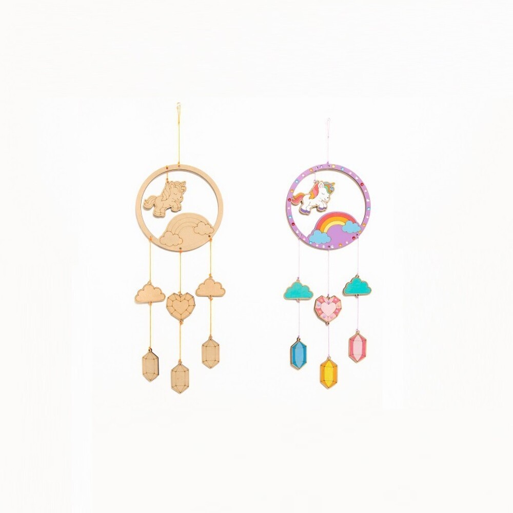 【實體店+發票】捕夢網DIY材料包 手工diy 捕夢網材料組 幼兒玩具 塗鴉風鈴掛飾 捕夢網 禮物 送禮-規格圖7