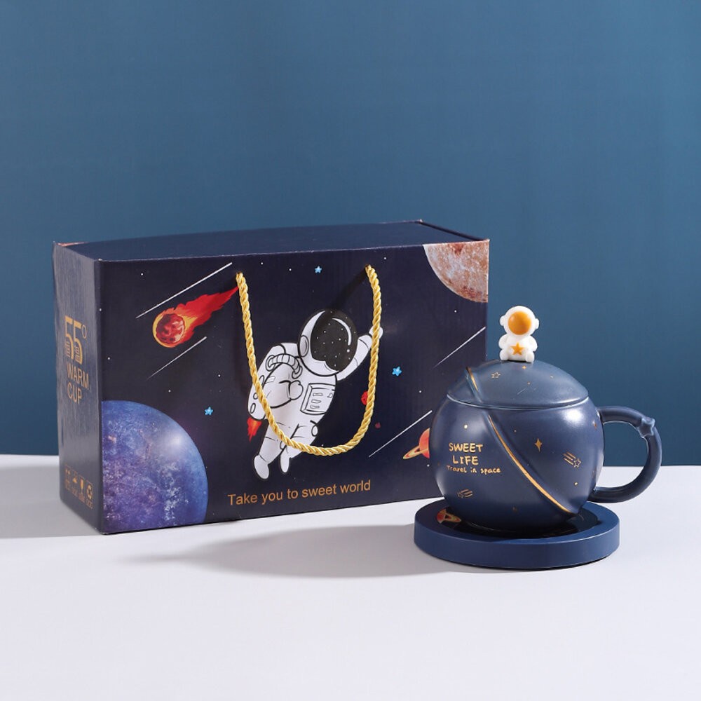 【實體店+發票】星球馬克杯 造型馬克杯 陶瓷杯 帶蓋杯子 禮物 送禮-規格圖11