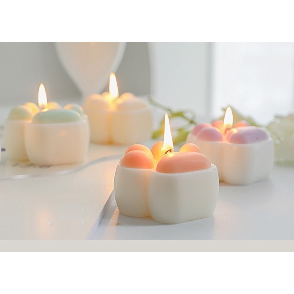 【實體店+發票】貓爪造型香薰蠟燭 可愛肉球拍照道具  家居香氛裝飾 送禮-細節圖5