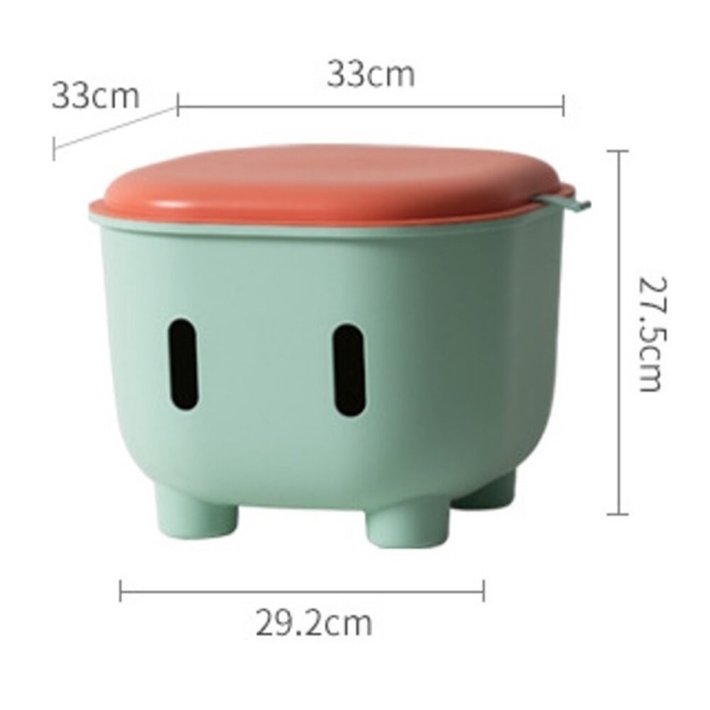 【實體店+發票】兒童儲物收納凳 收納凳 雙拼色多功能收納凳 寶寶玩具收納凳 送禮-細節圖7