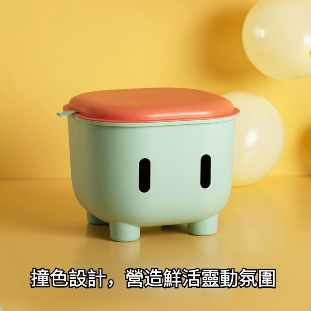 【台北士林*店面】兒童儲物收納凳 收納凳 雙拼色多功能收納凳 寶寶玩具收納凳 送禮-細節圖3