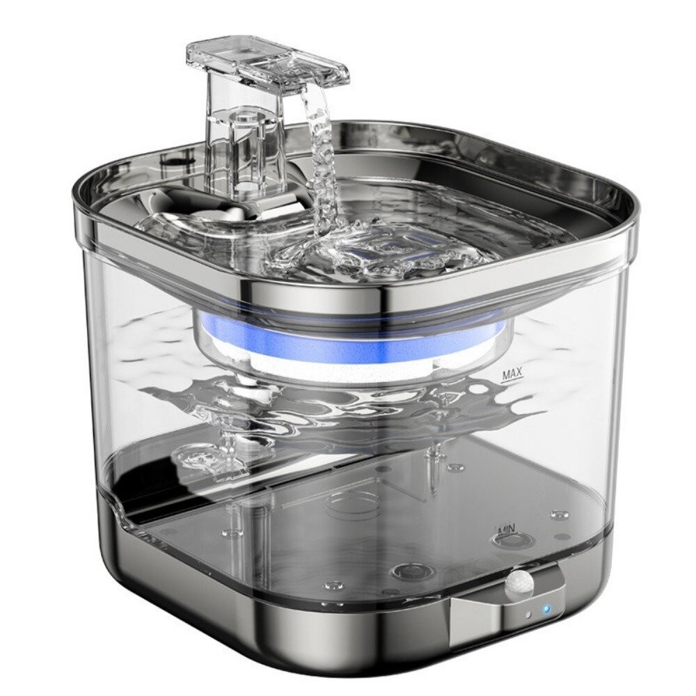 【實體店+發票】智慧無線寵物飲水機 猫狗寵物用品 自動迴圈飲水器 靜音飲水機 Type-C充電 寵物餵食器  寵物用品-規格圖8