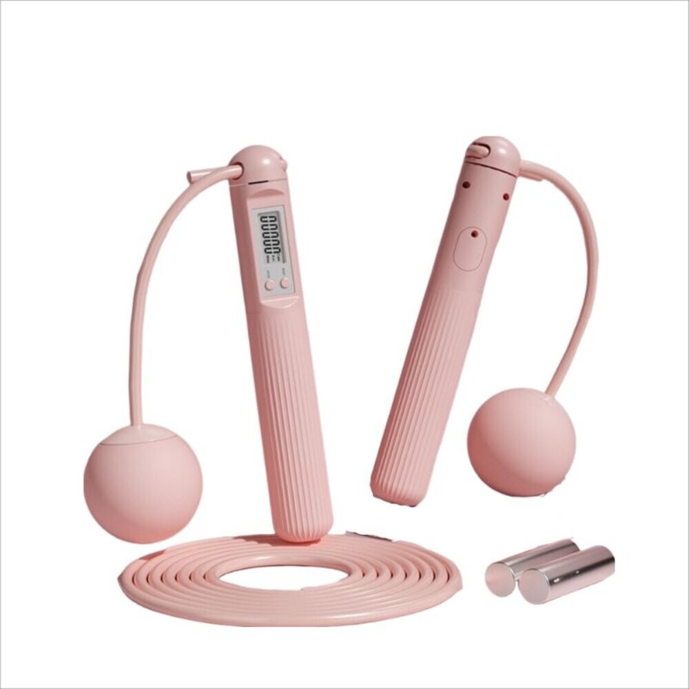 【實體店+發票】兩用負重無繩跳繩 計數跳繩 健身 智能跳繩無繩 健身燃脂 減肥減重 球+繩+負重 送禮-細節圖9