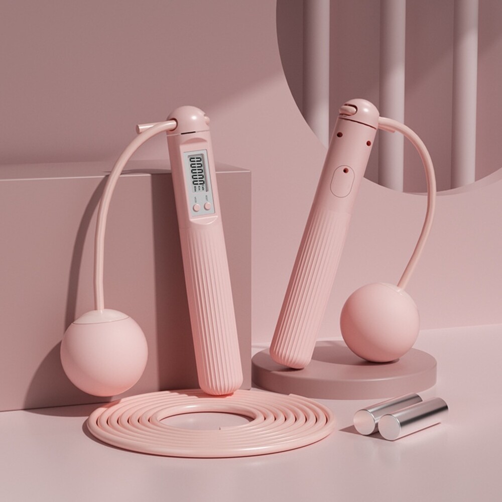 【實體店+發票】兩用負重無繩跳繩 計數跳繩 健身 智能跳繩無繩 健身燃脂 減肥減重 球+繩+負重 送禮-規格圖11