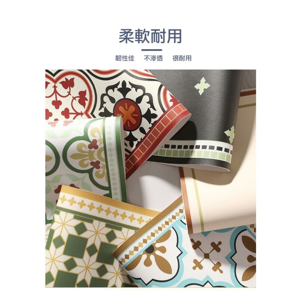 【實體店+發票】磚花系餐墊 皮革防水防油隔熱墊 居家拍照裝飾 送禮-細節圖5