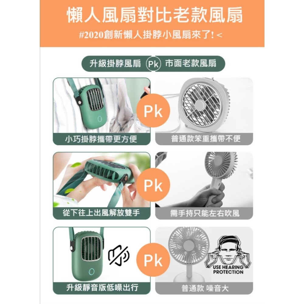 【實體店+發票】復古掛脖小風扇 手持小風扇  便攜式 隨身迷你 USB充電 續航力長 送禮-細節圖8