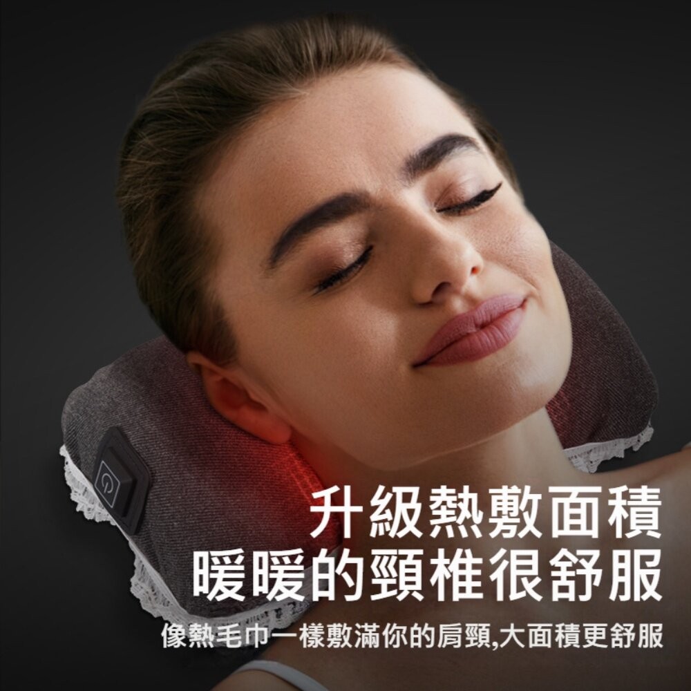 【實體店+發票】USB頸椎熱敷枕 頸椎枕 頸部伸展 護頸枕頭 頸椎舒緩 頸椎拉伸枕 送禮-細節圖3