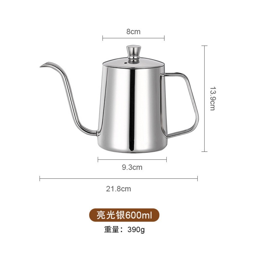 【實體店+發票】手沖咖啡壺 手沖咖啡組 迷你掛耳包手沖壺 細嘴壺 咖啡器具 250/350/600ML 送禮-規格圖11