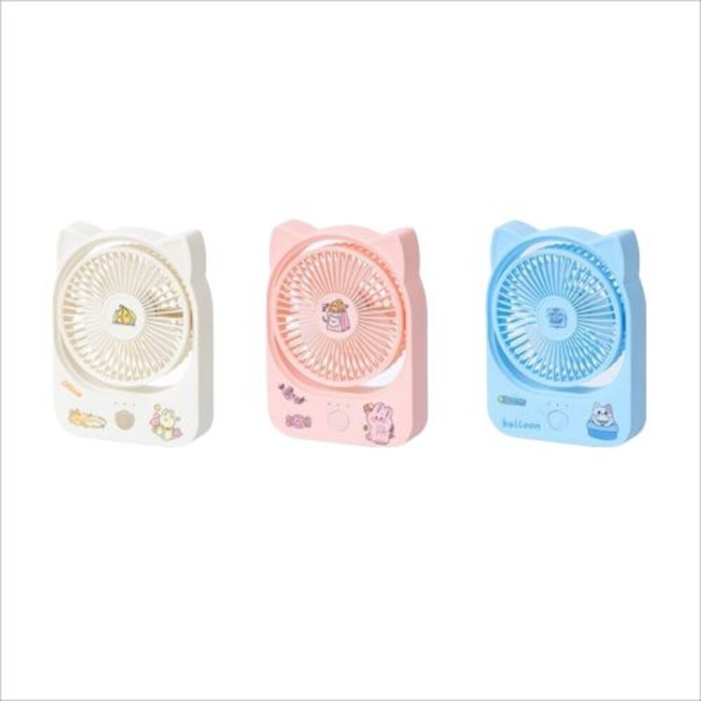 【實體店+發票】超薄可愛靜音桌面風扇 USB供電 三檔調節 270度仰角調整 送禮-細節圖2