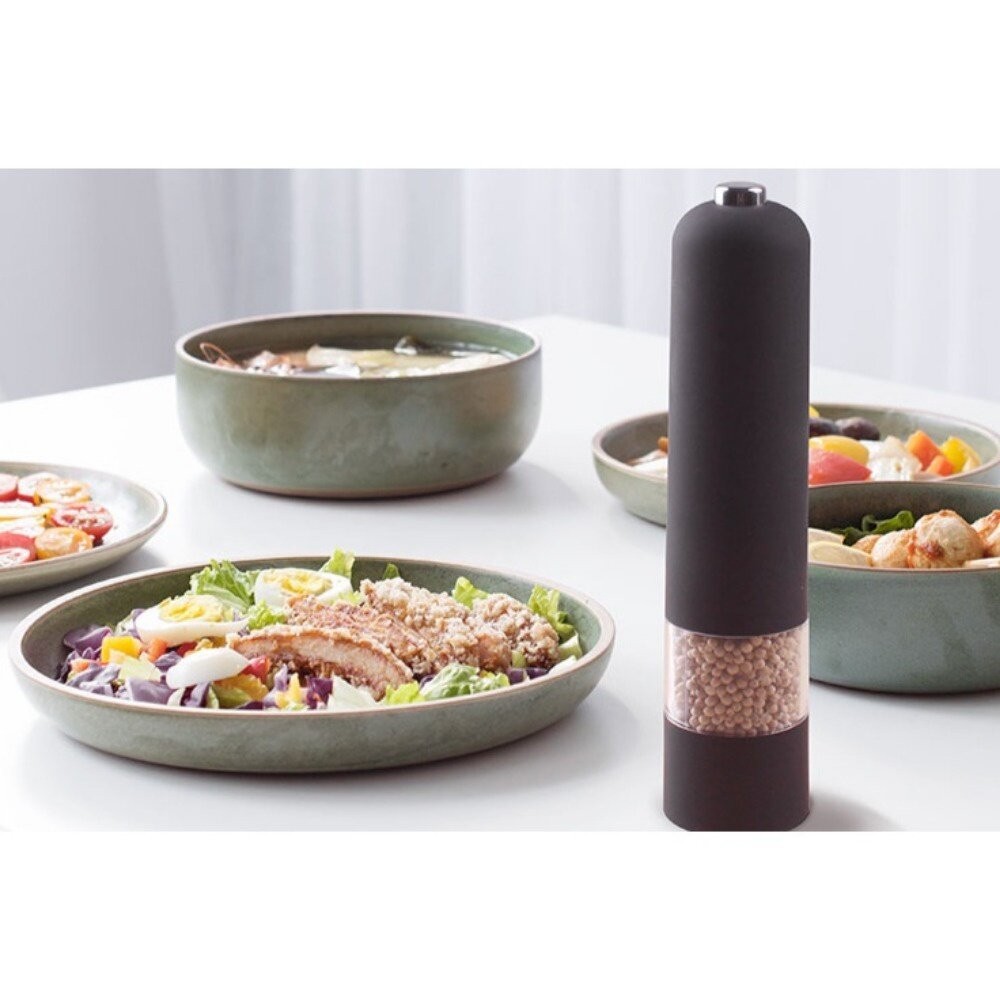 【實體店+發票】電動黑胡椒研磨器 玫瑰鹽研磨罐花椒磨碎機 香料研磨機 送禮-細節圖9