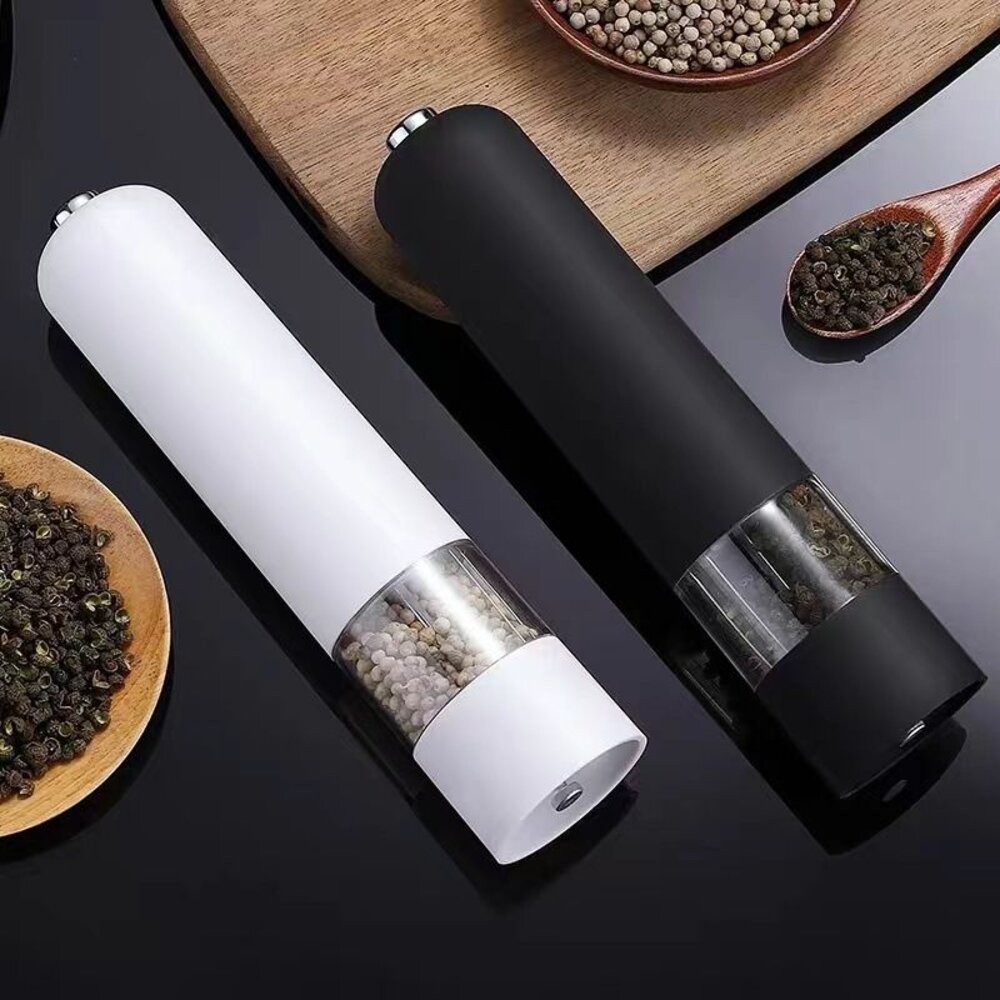 【台北士林*店面】電動黑胡椒研磨器 玫瑰鹽研磨罐花椒磨碎機 香料研磨機 送禮-細節圖2