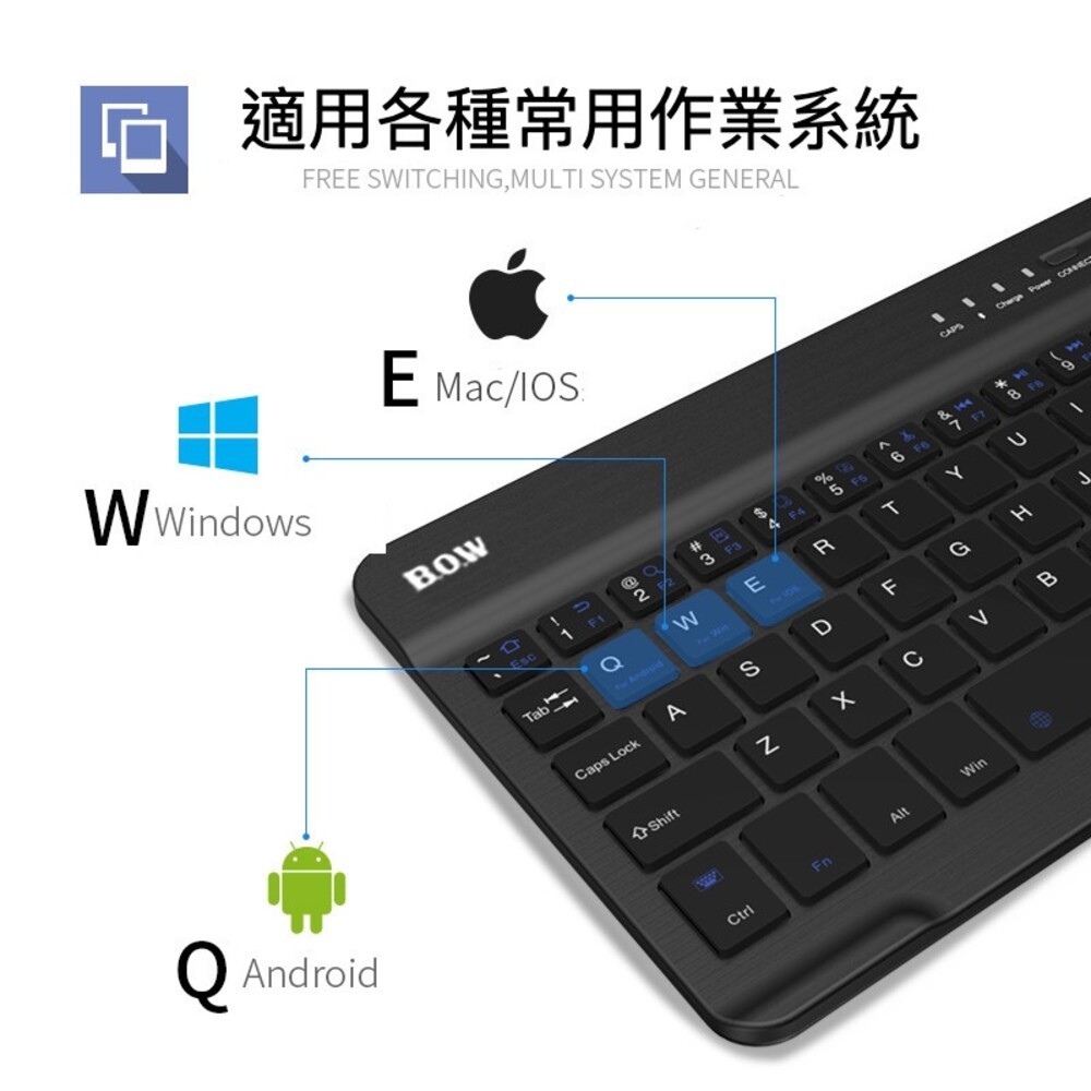 【實體門市】平板手機通用藍牙鍵盤 無線鍵盤 iPad 三星平板外接充電式鍵盤 超薄款鍵盤-細節圖4