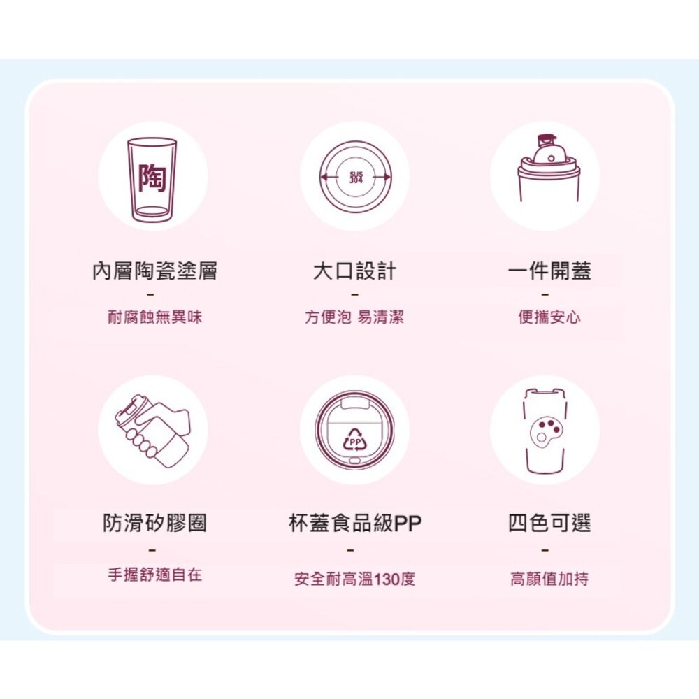 【實體店+發票】陶瓷内膽咖啡随行杯 陶瓷內層保温杯 便携 咖啡 杯子 送禮-細節圖7