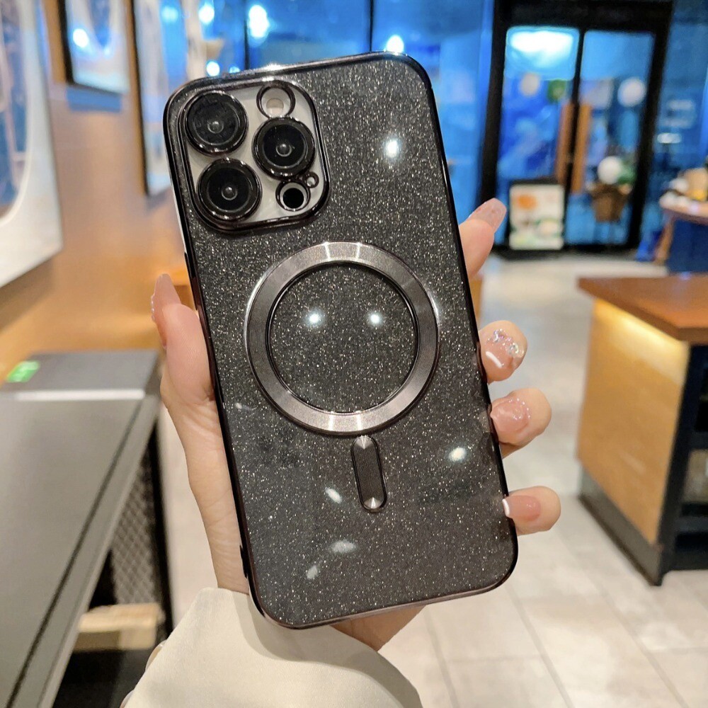 【台北士林*店面】閃粉磁吸手機殼 適用iPhone15 電鍍CD紋 Magsafe磁吸殼 帶鏡頭保護膜 送禮-規格圖9