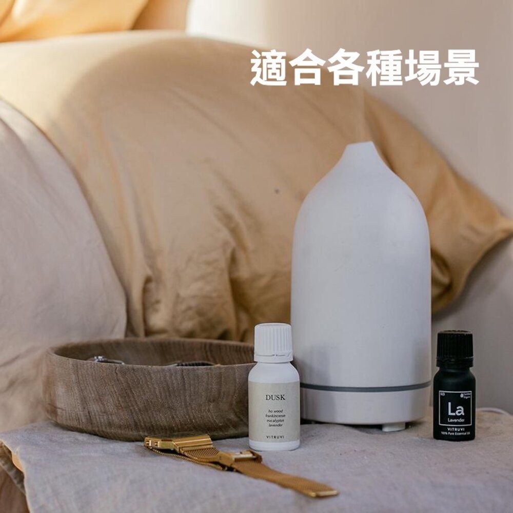 【實體店+發票】陶瓷香氛加濕器 香氛機 水氧機 直立式加水 超聲波香薰機 定時夜燈 送禮 送禮-細節圖6