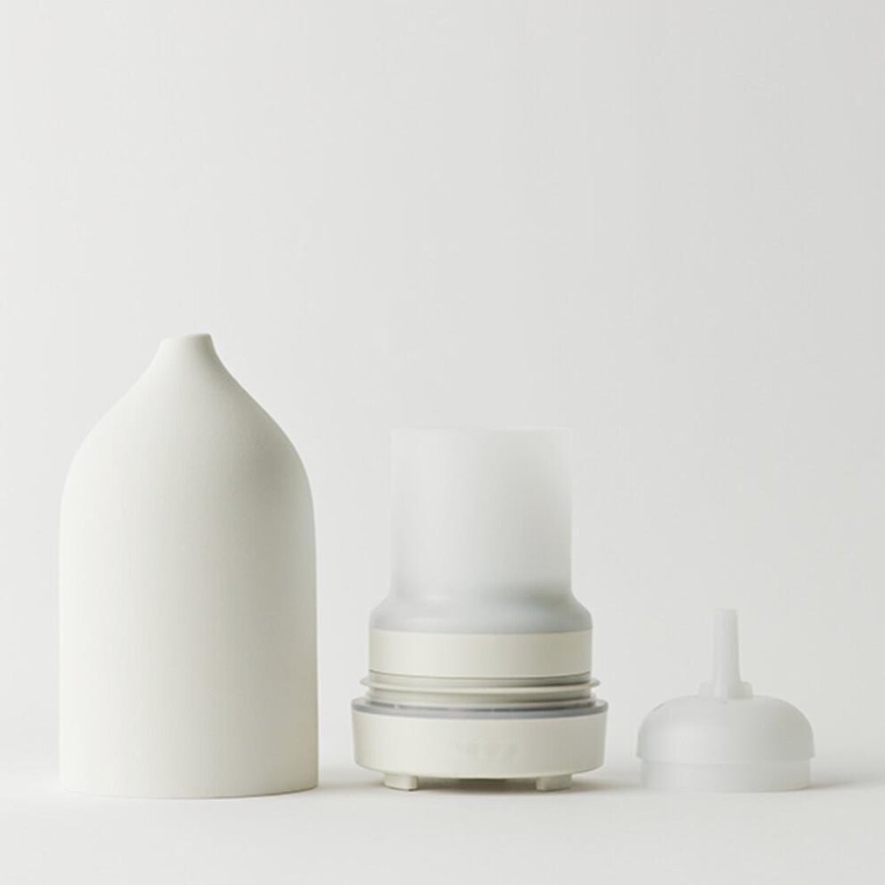 【實體店+發票】陶瓷香氛加濕器 香氛機 水氧機 直立式加水 超聲波香薰機 定時夜燈 送禮 送禮-細節圖4