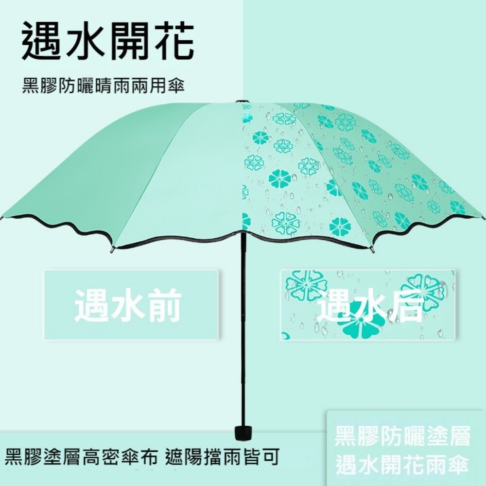 【實體門市】遇水開花晴雨傘 驚喜禮物 手動摺疊傘 防曬遮陽 女用折疊傘 太陽傘 防紫外線-細節圖4