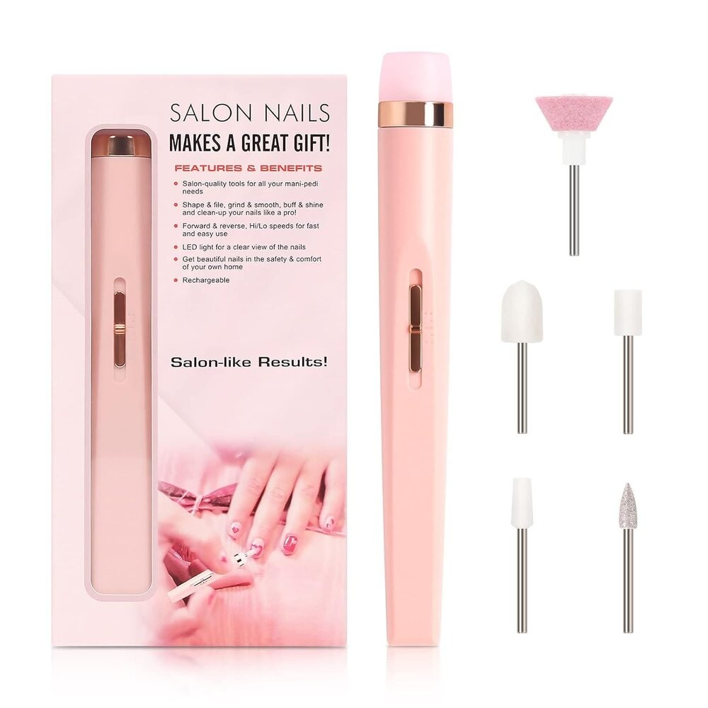 【實體店+發票】多功能電動美甲機 五合一美甲打磨機 磨指甲機 磨甲器 修甲器 送禮-細節圖2