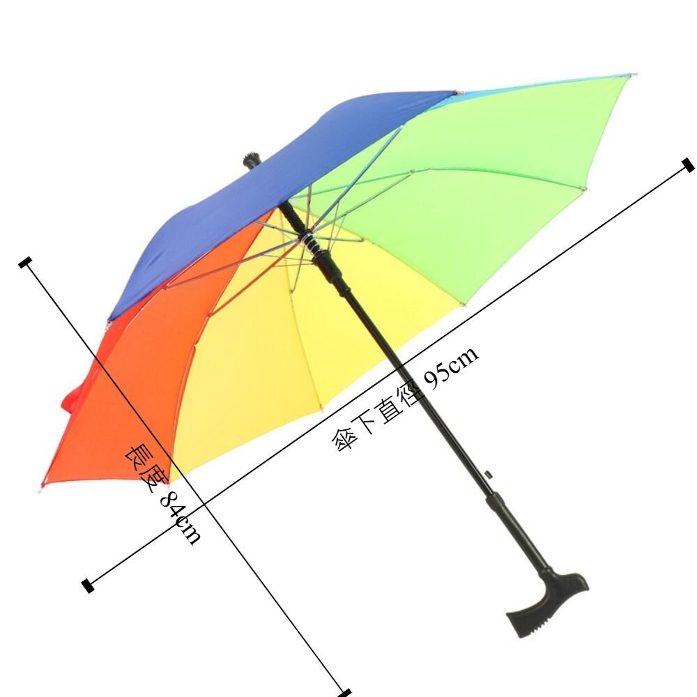 【實體店+發票】多功能止滑拐杖傘 老人長柄安全雨傘 加長加大防風傘 太陽傘 登山傘 送禮-細節圖7