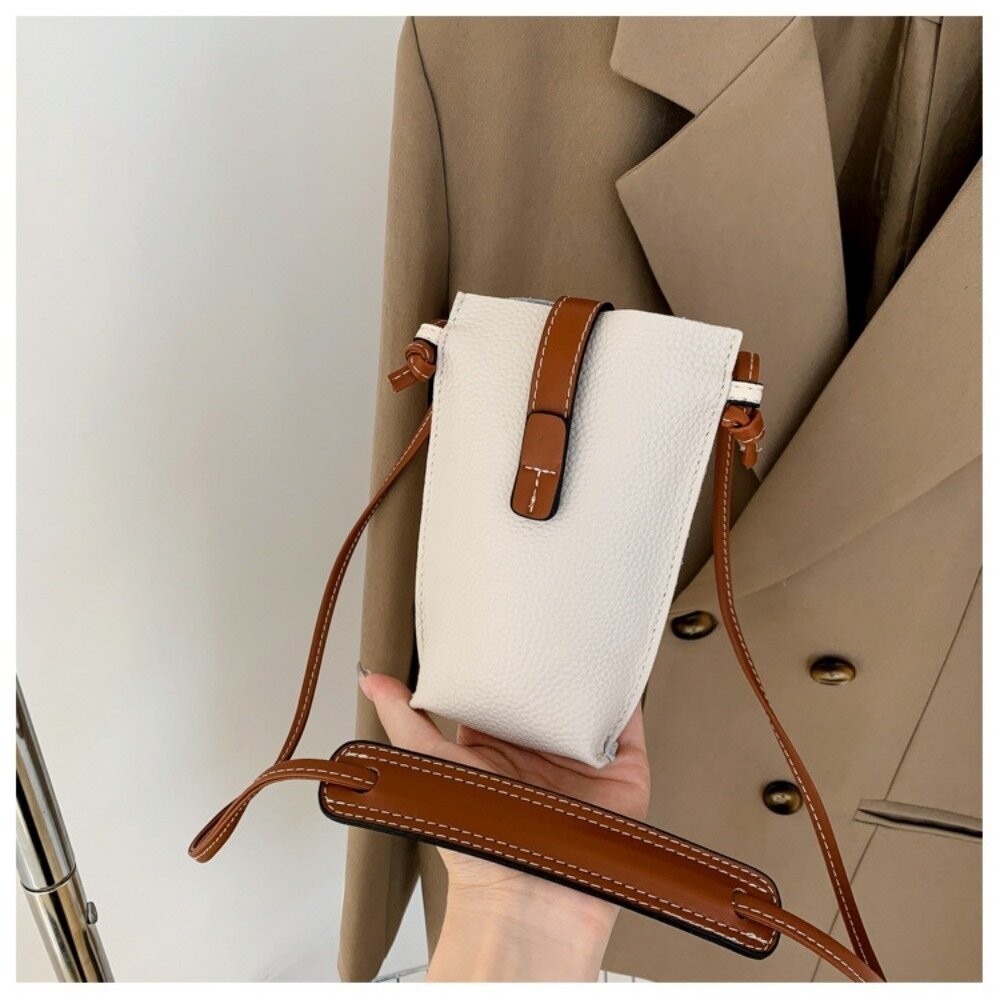 【實體店+發票】荔枝紋真皮氣質小方包 斜背包 頭層牛皮 手機包 側背包 女用單肩包 時尚優雅 送禮 送禮-規格圖11