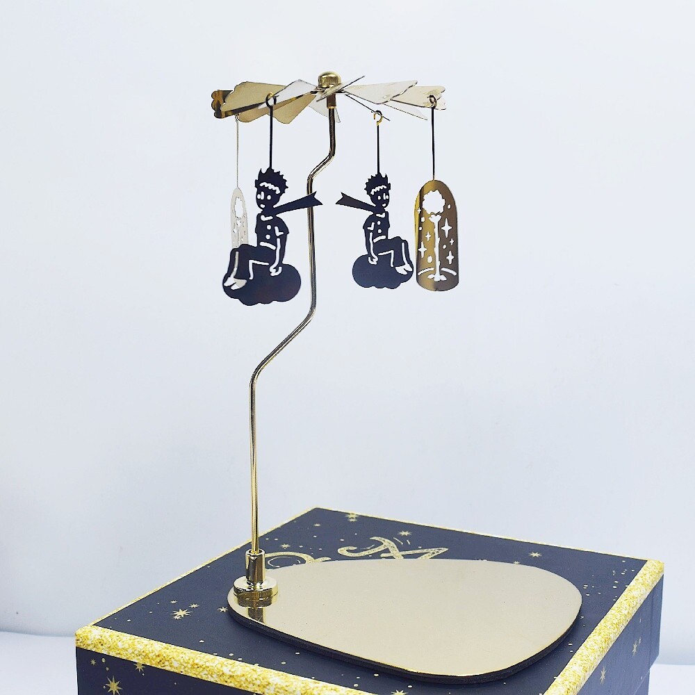 【實體店+發票】熱動力旋轉燭台 香薰蠟燭燭台 居家造景 辦公室擺設 氣氛擺飾 生日禮物 送禮 送禮-規格圖11