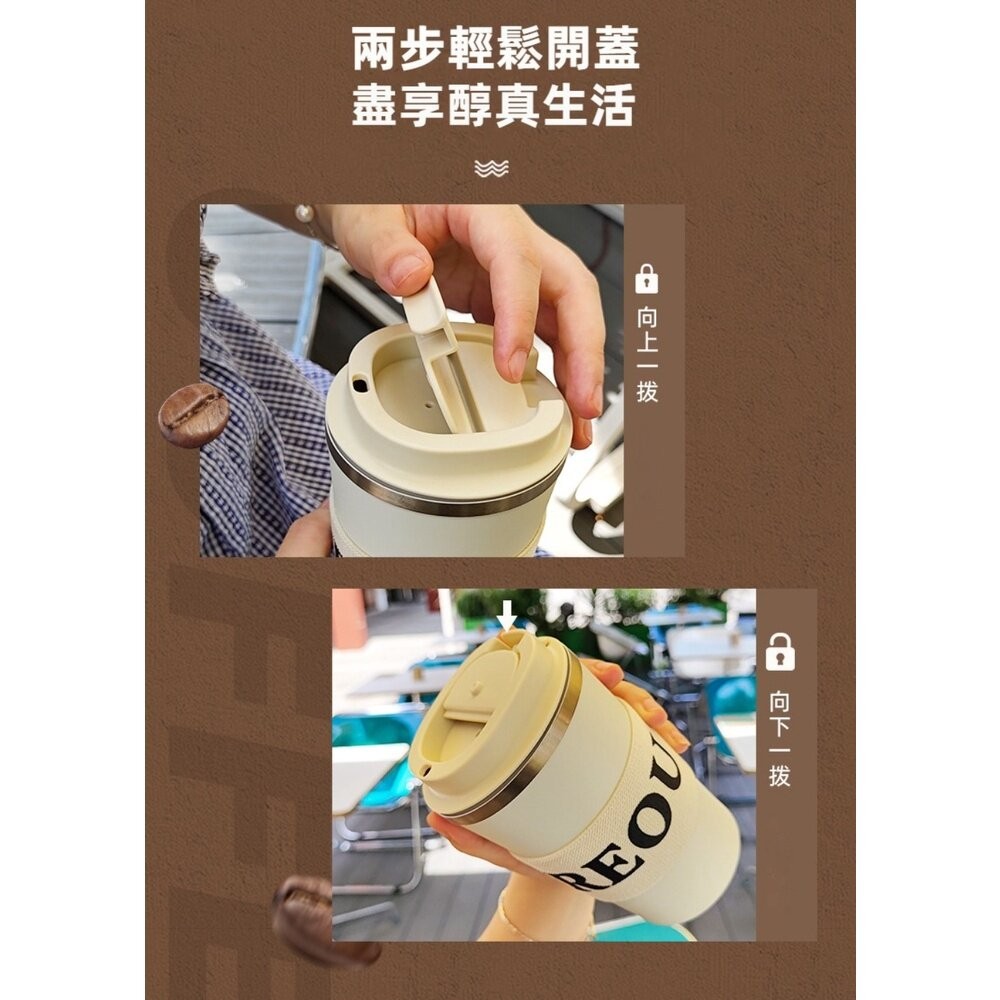 【實體店+發票】陶瓷內膽輕奢保溫杯 高顏值咖啡隨行杯 送禮 科技鍍膜好清洗 送禮-細節圖6