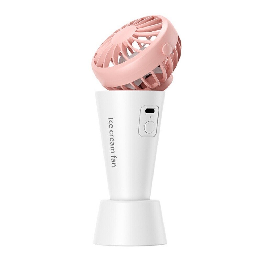 【實體店+發票】冰淇淋四合一隨身風扇 USB充電 桌面風扇 夾腰風扇 掛脖風扇 手持小風扇 2023新款 送禮-規格圖11