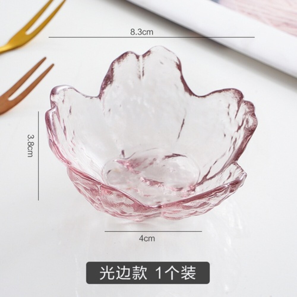 【實體店+發票】日式櫻花玻璃醬料碟 小碟子 火鍋沾醬碟 醬料碟 甜品碟 廚具 禮物 送禮-規格圖6