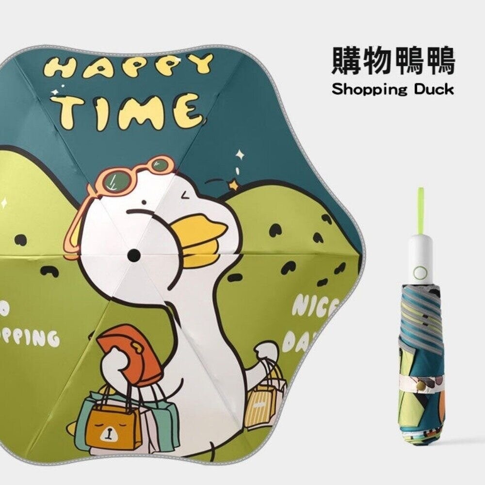 【台北士林*店面】兒童圓角安全自動傘 全自動防回彈 夜間反光 圓角防戳傷 安全節節收 防曬晴雨傘 送禮-細節圖10