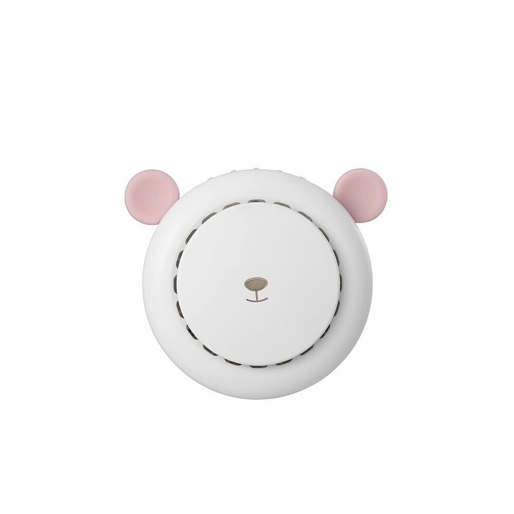 【實體店+發票】超可愛掛脖風扇 萌熊 麋鹿 迷你風扇 靜音風扇 無葉風扇 USB充電 送禮-細節圖2