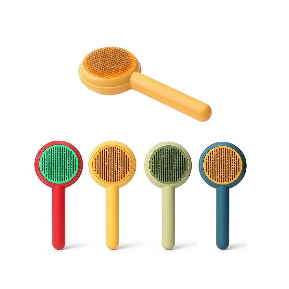 【實體店+發票】一鍵除毛寵物梳 寵物按摩梳毛刷 寵物梳子 寵物美容 貓咪梳子 寵物用品 送禮-細節圖11