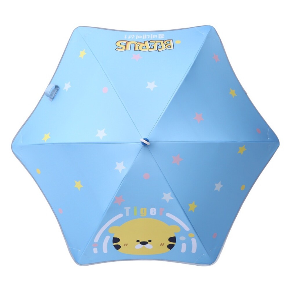 【實體店+發票】圓角安全兒童長柄傘 兒童雨傘 夜間反光 滑輪傘頭 防戳園角 防水套 黑膠防曬 兒童傘 送禮-規格圖11