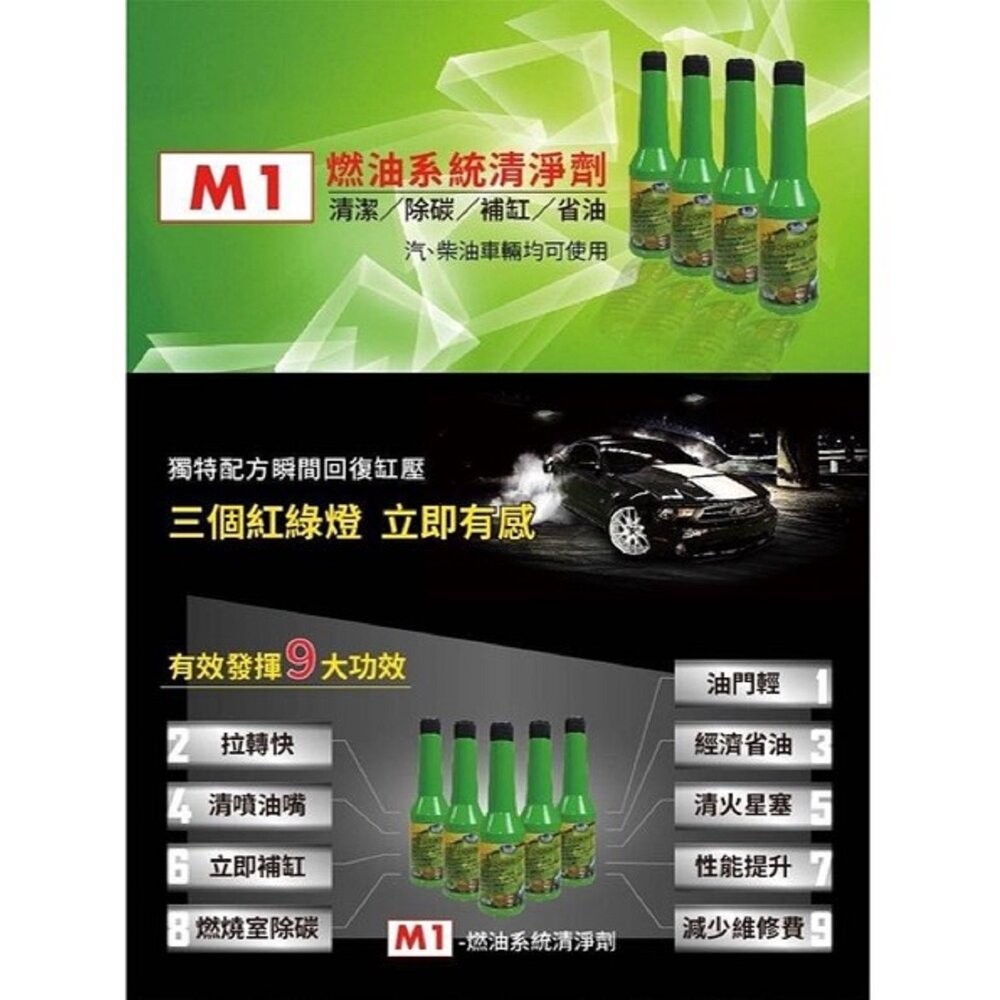 【實體店+發票】索爾機油》M1汽油添加劑 汽油精 燃油寶 無敵小綠綠 清積碳 SOLAR 送禮-細節圖6