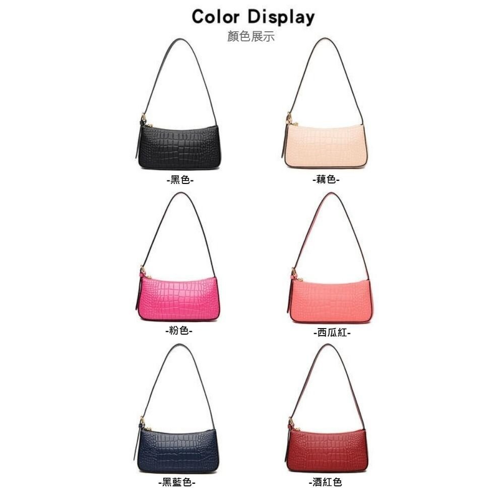 【實體店+發票】真皮時尚腋下包 單肩包 時尚潮流 細背帶百搭小方包 送禮-細節圖6