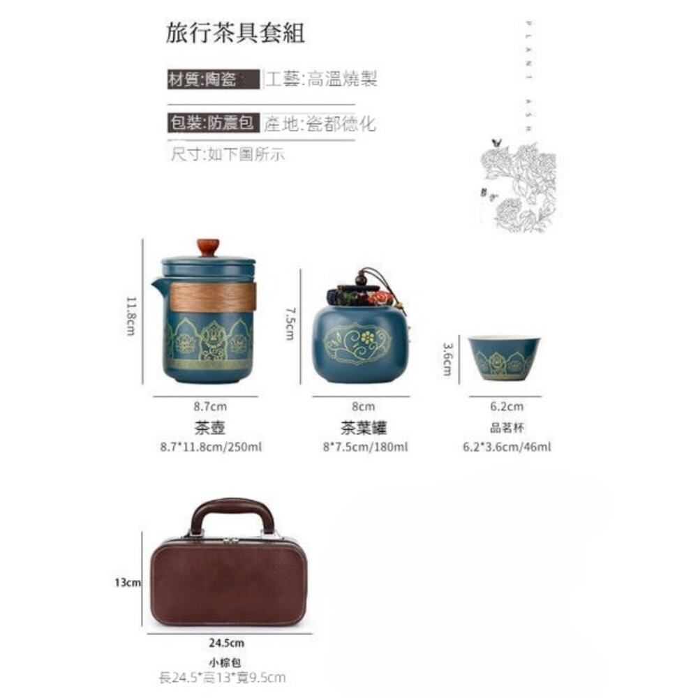 【實體店+發票】精緻茶具禮盒隨行組 旅行茶具小套裝 便攜收納 陶瓷茶具 商務禮品 父親節 送禮-細節圖5