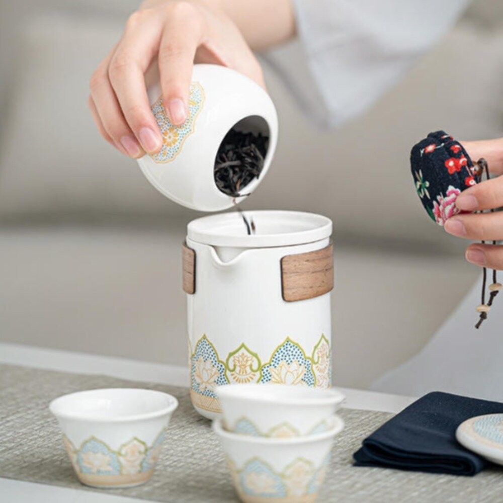 【台北士林*店面】精緻茶具禮盒隨行組 旅行茶具小套裝 便攜收納 陶瓷茶具 商務禮品 父親節 送禮-細節圖4